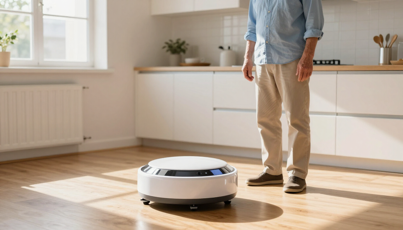 myBuddy v1 with elderly man in kitchen