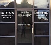 Norton Insurance Office Glass door