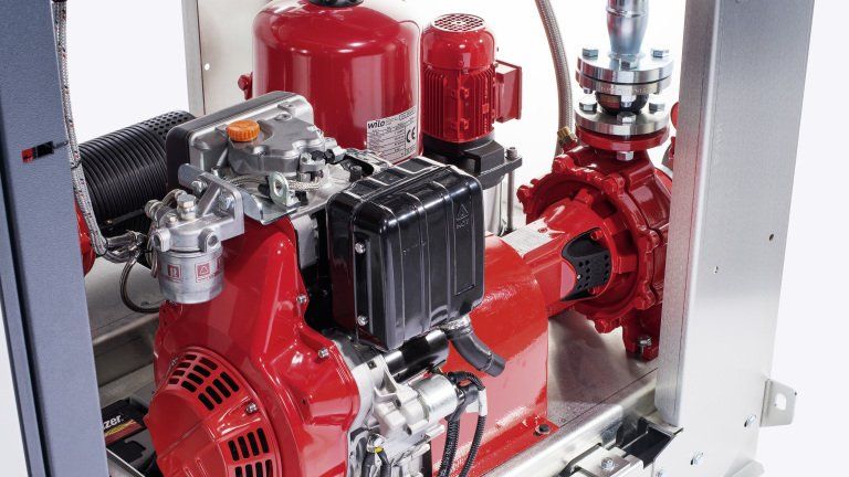 dettaglio macchina per il drenaggio dell'acqua