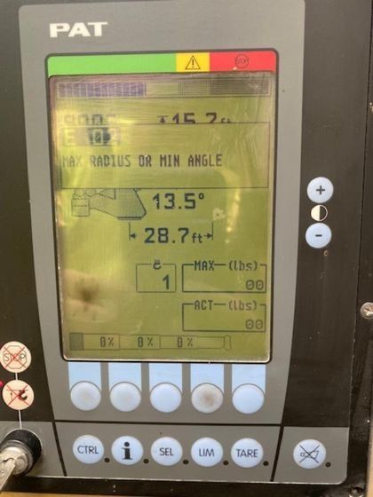 A pat device has a screen showing 28.5 degrees