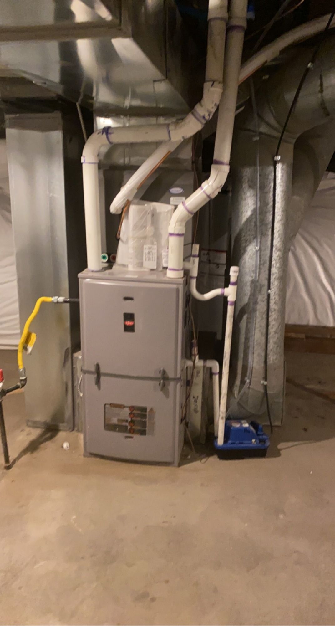 Installed heater system