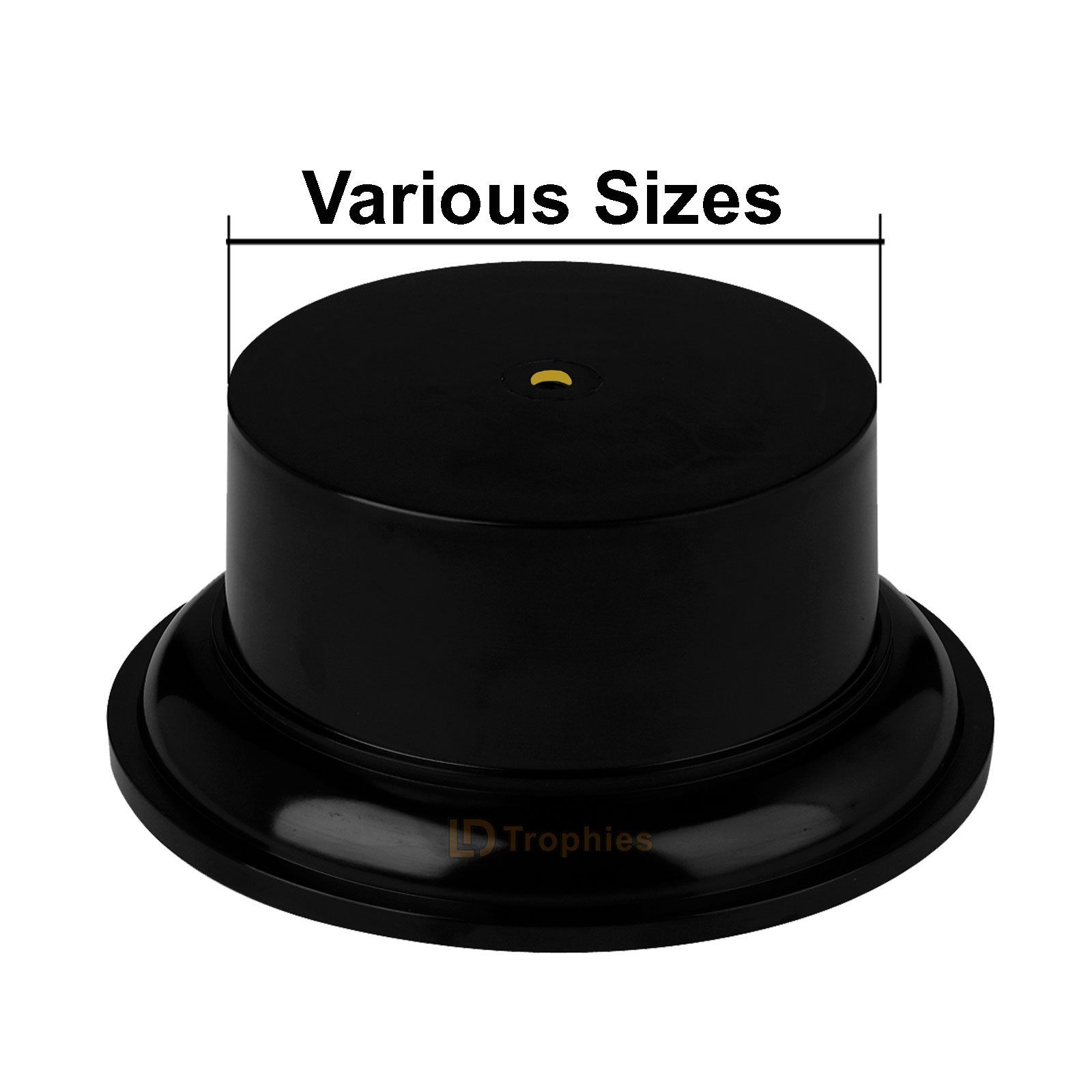 Black Round Trophy Bases