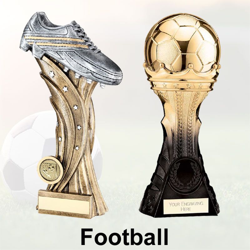 Football Trophies for all Events and Budgets, Man of the Match, Male & Female Football, End of Season Football Awards, Managers Player, Players Player, Most Improved