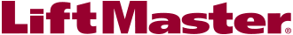 The word liftmaster is written in red on a white background