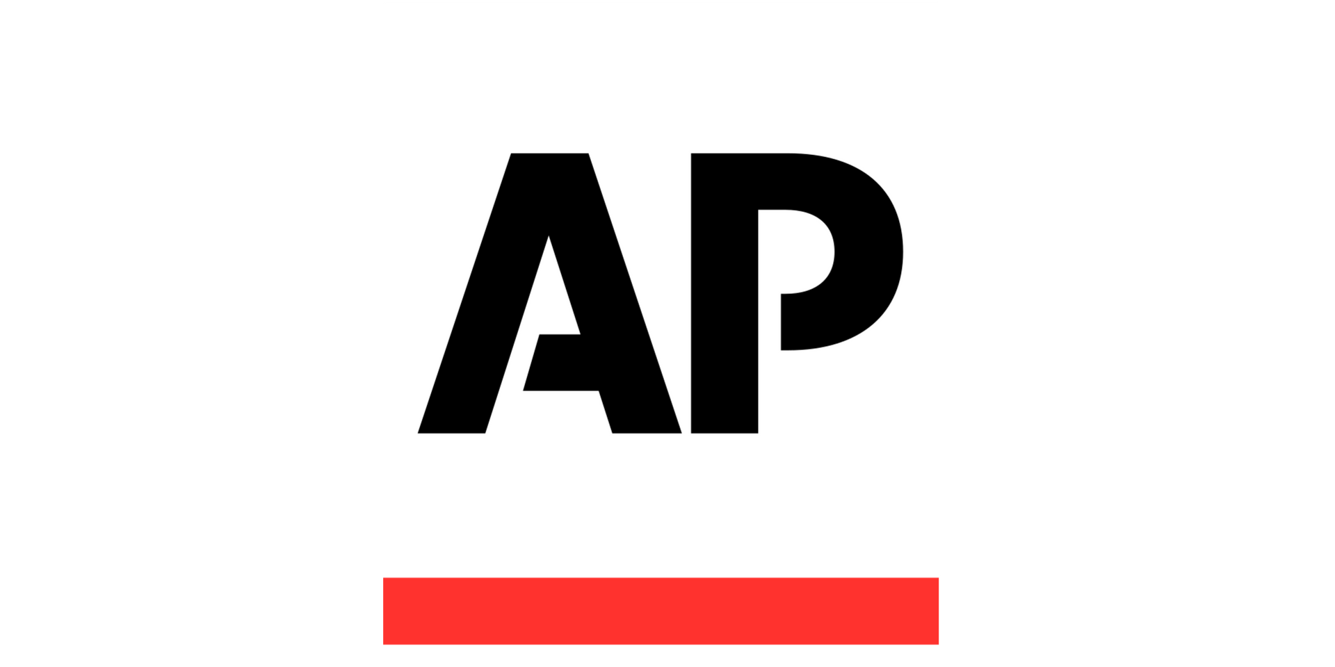 The logo for the ap is black and red on a white background.