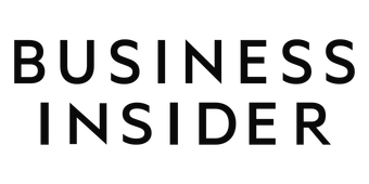 The logo for business insider is black and white.