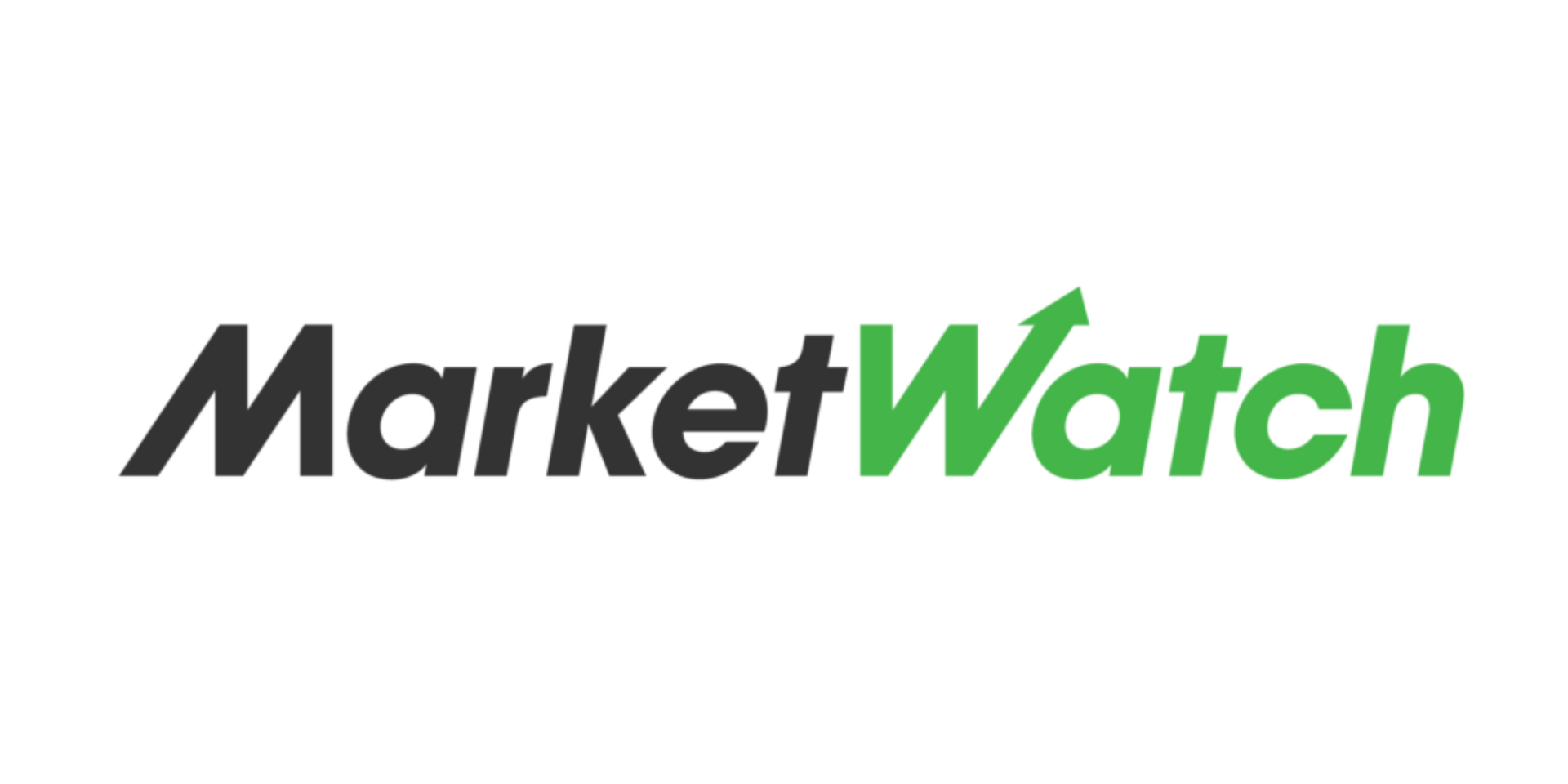 The logo for Marketwatch is green and black on a white background.
