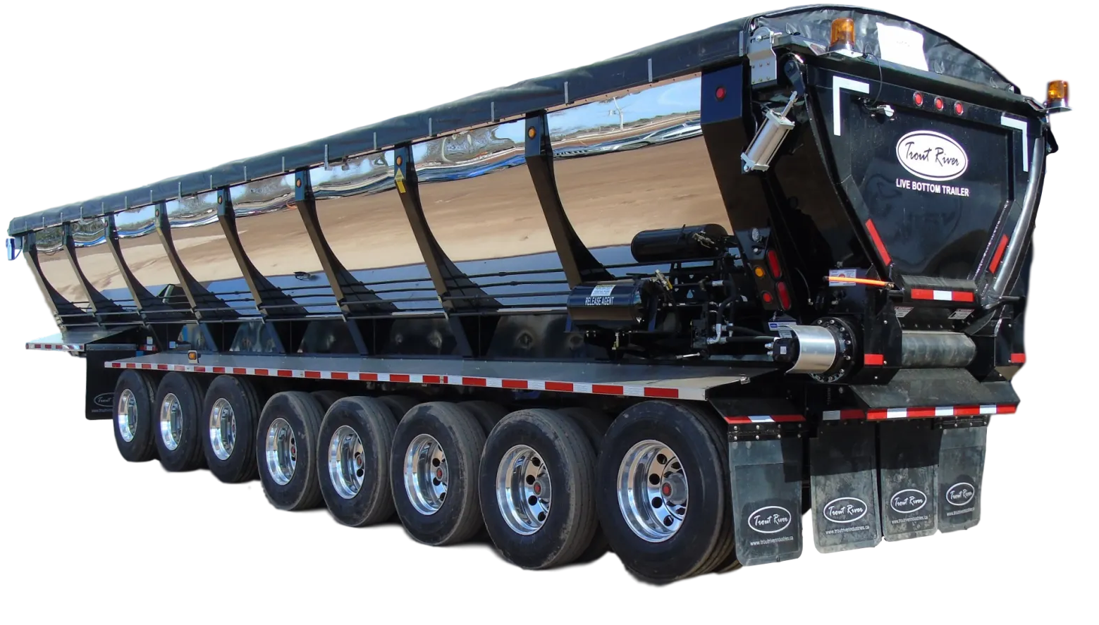 Live Bottom Trailers The Ultimate Flow Boy Truck Trout River Industries