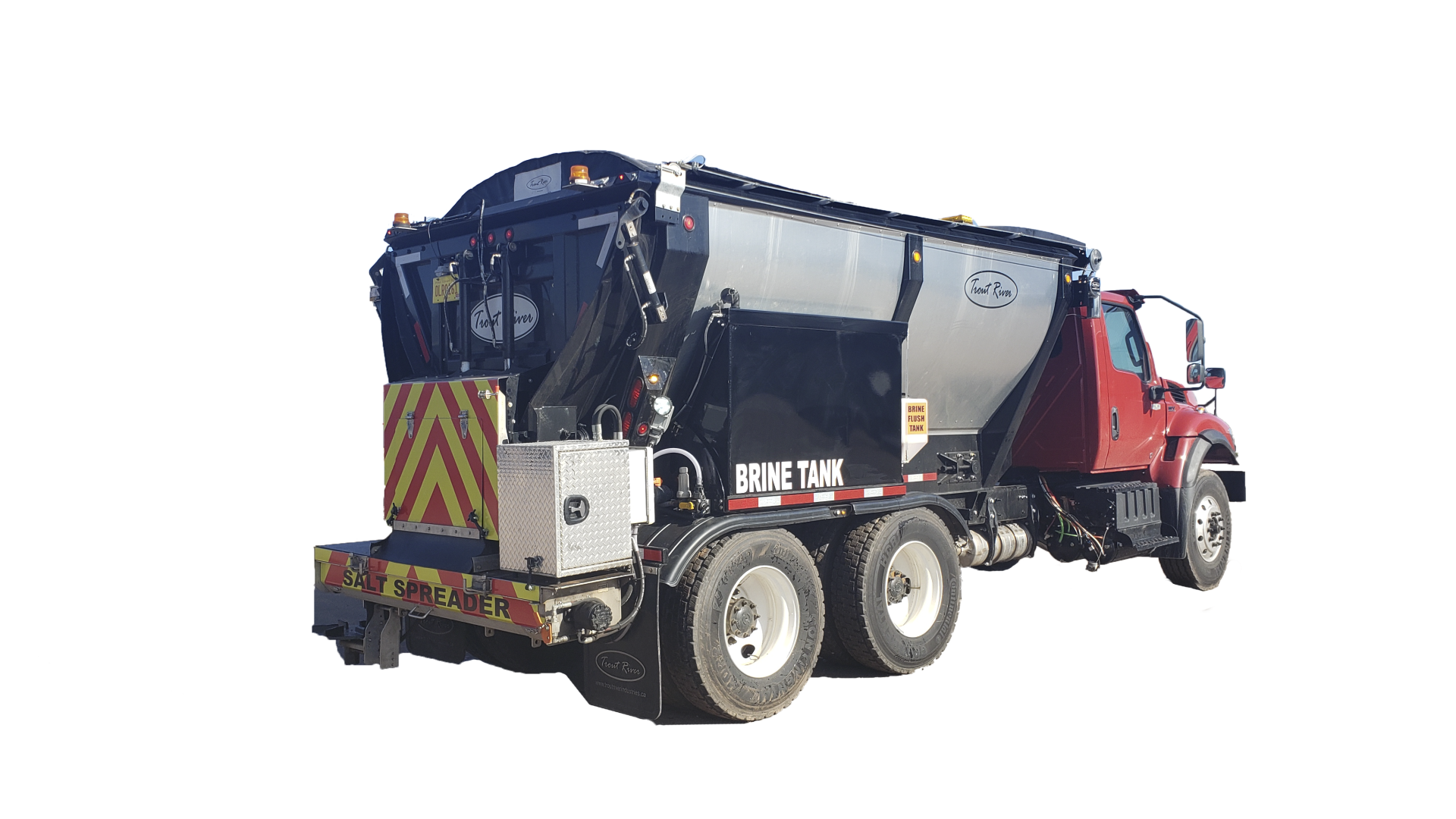 Truck Mounted Live bottom salt spreader