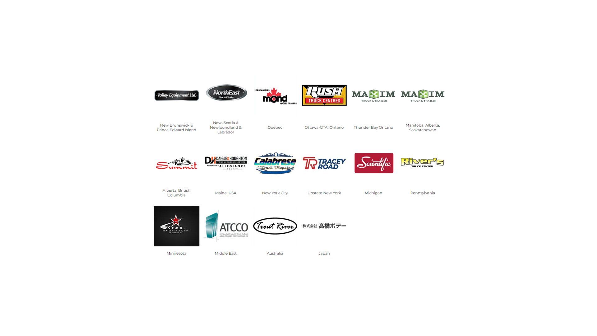 image of the logos of our dealer network