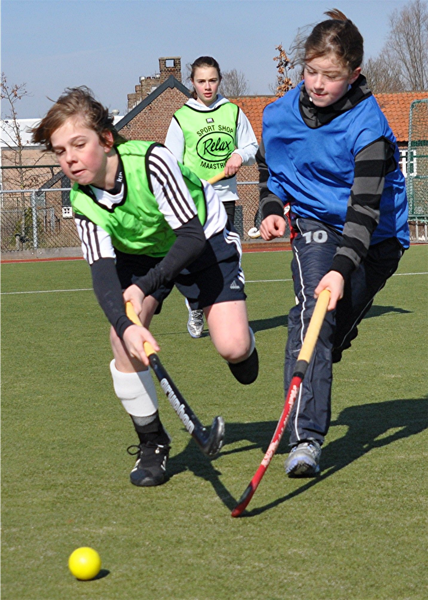 Jeugd hockey spelers