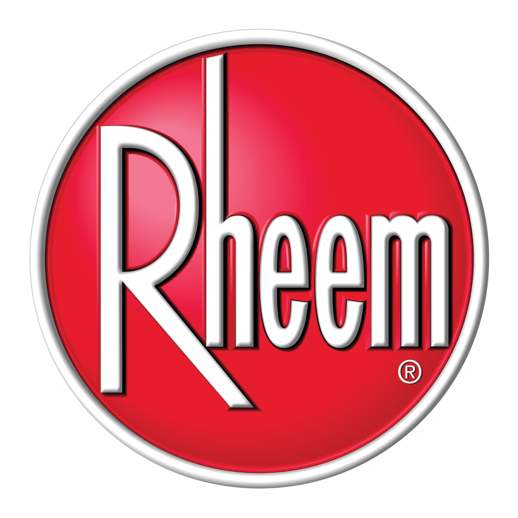 Rheem logo: White