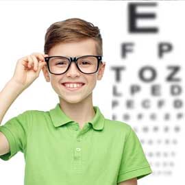 Little Girl being examined — eye care in Eaton, OH