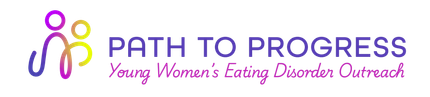 A logo for path to progress young women 's eating disorder outreach