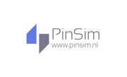 Een logo voor een bedrijf genaamd pinsim.
