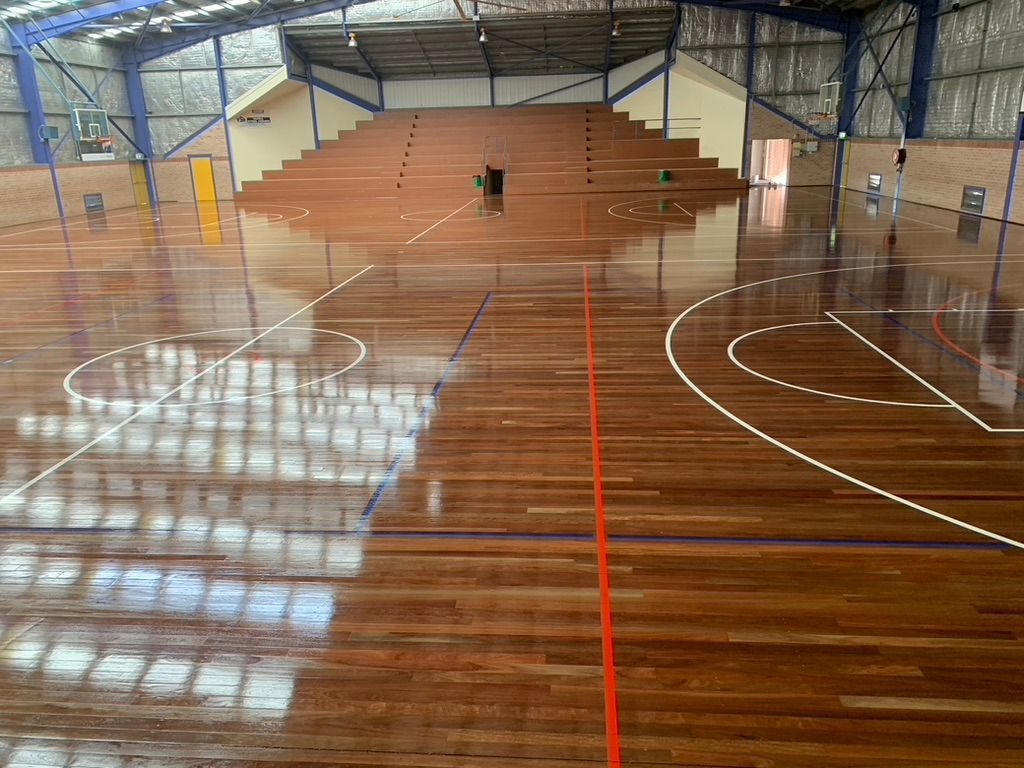 Brand New Basketball Floor — Pacific Flooring in Bonville, NSW