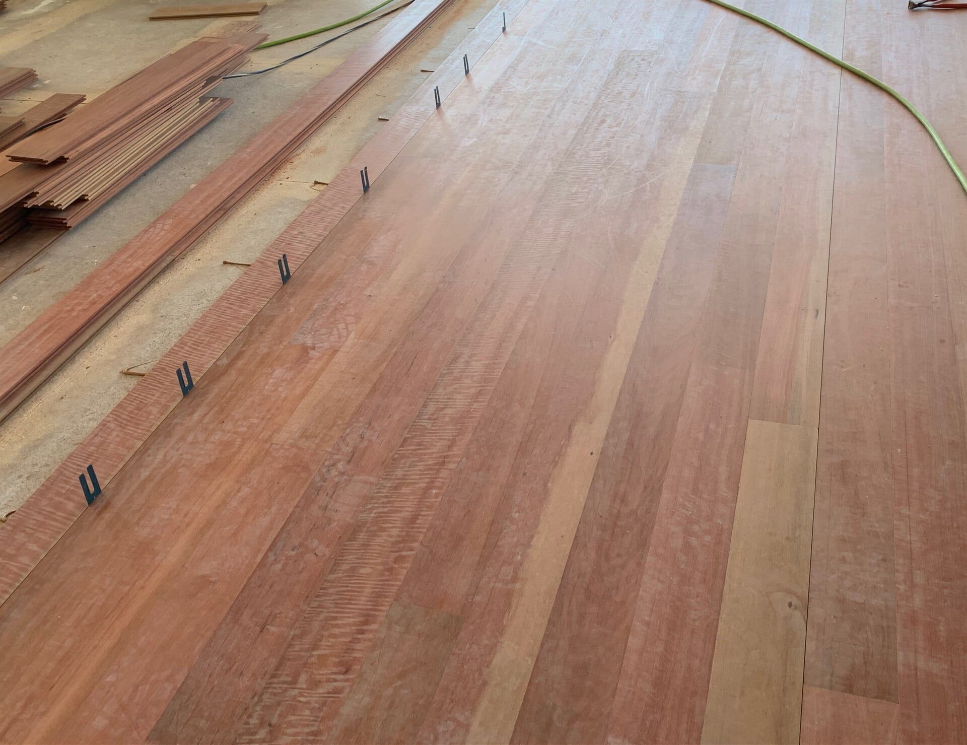 Installing Timber Floor — Pacific Flooring in Bonville, NSW