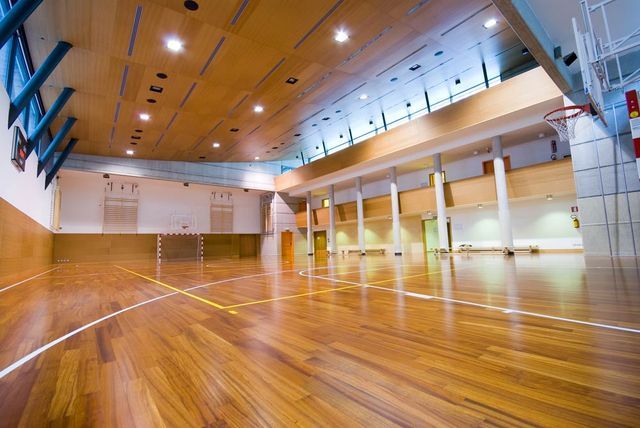 Gymnasium with Polished Wooden Floor — Pacific Flooring in Bonville, NSW