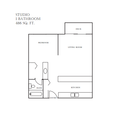 Evergreen Studio Floor Plan