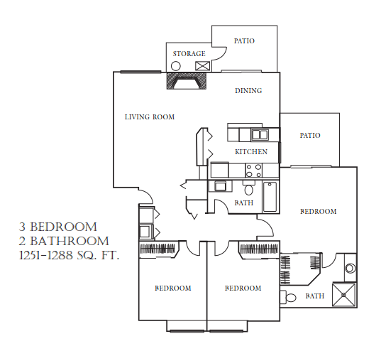 heatherwood 3 bedroom floorplan