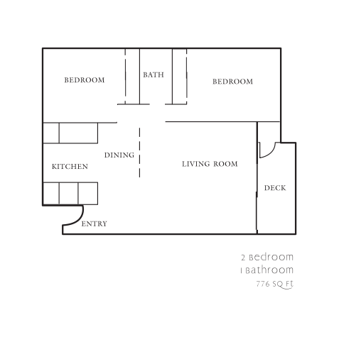 Chelan 2 Bedroom Floor Plan