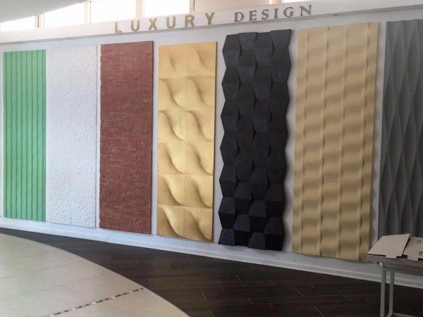 vetrina pareti 3D a marchio LUXURY DESIGN