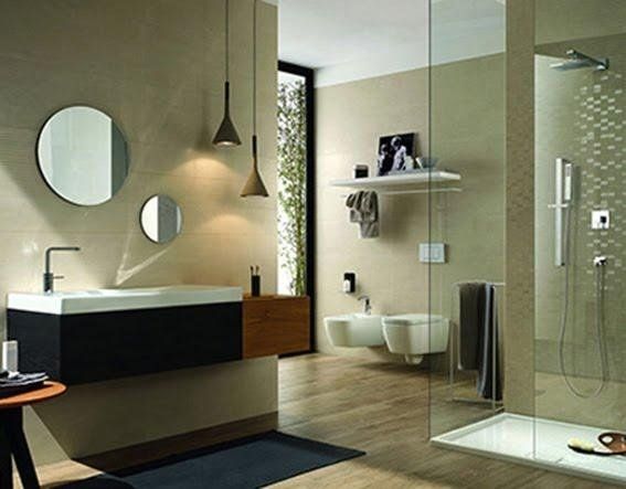 box doccia, lavabo, specchio e arredo bagno