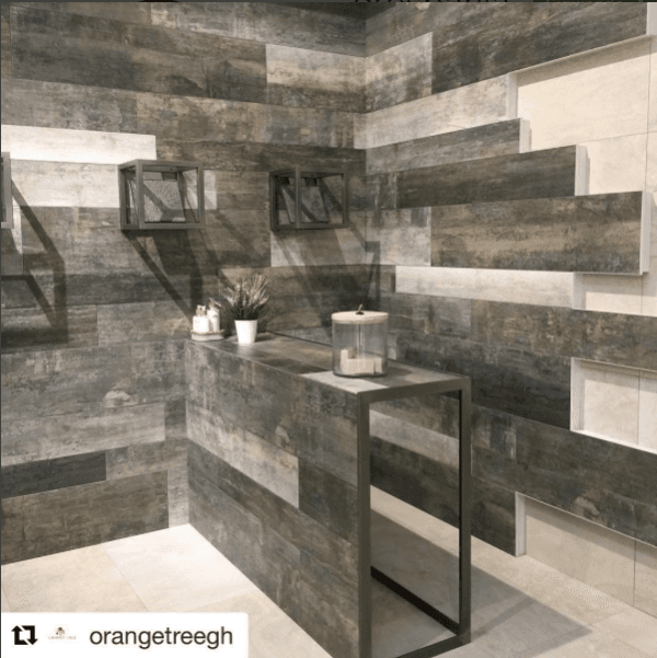 Parete di imitazione di carrelage