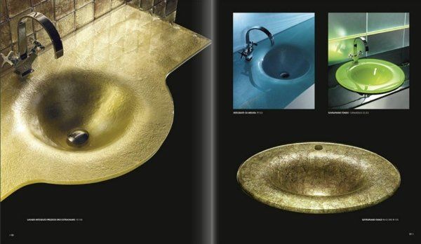 lavabi con rivestimenti di vetro