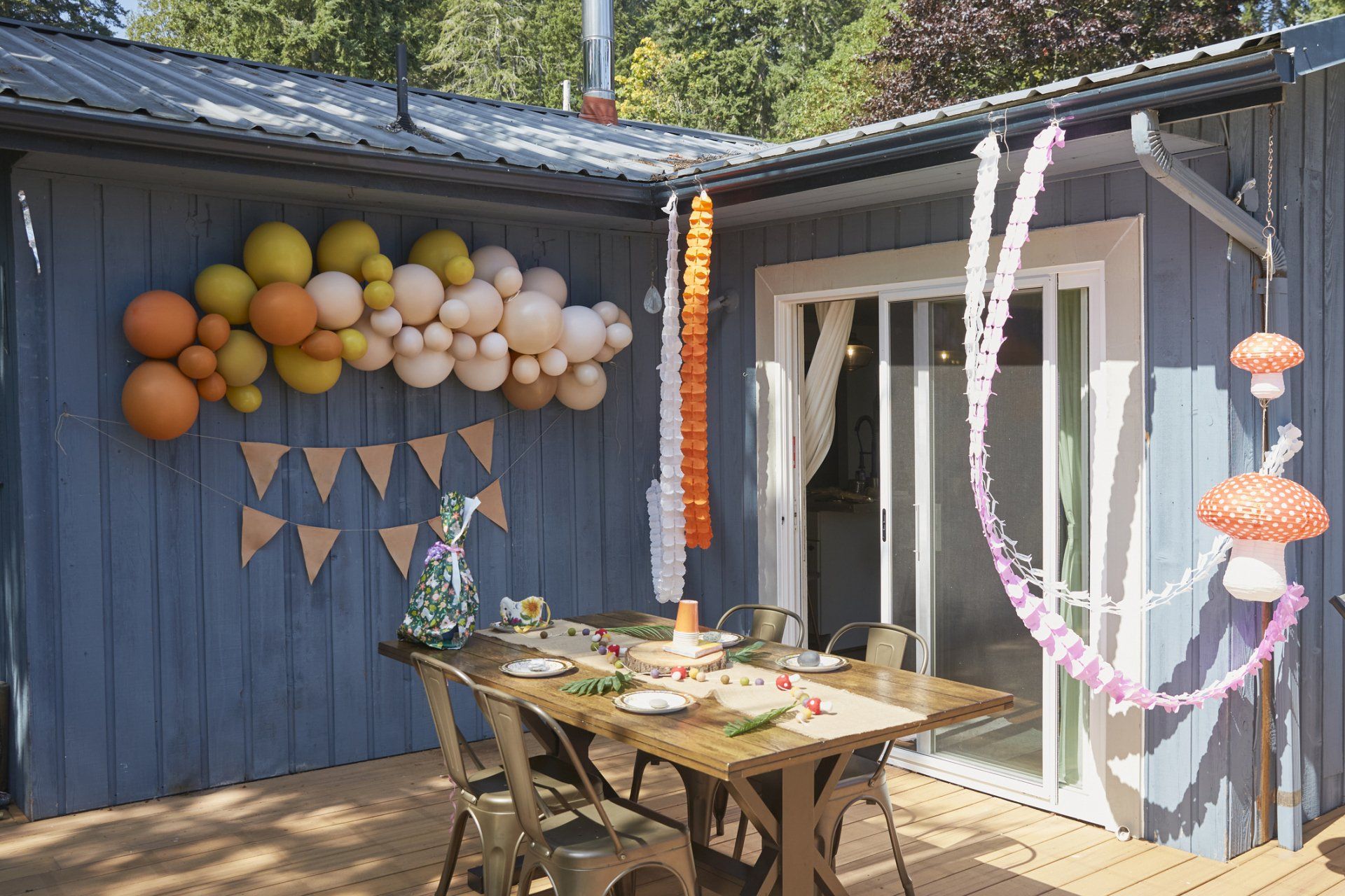 Mushroom Themed Party Setup - Pawcatuck, CT - Mama Emily’s Sweet Treats