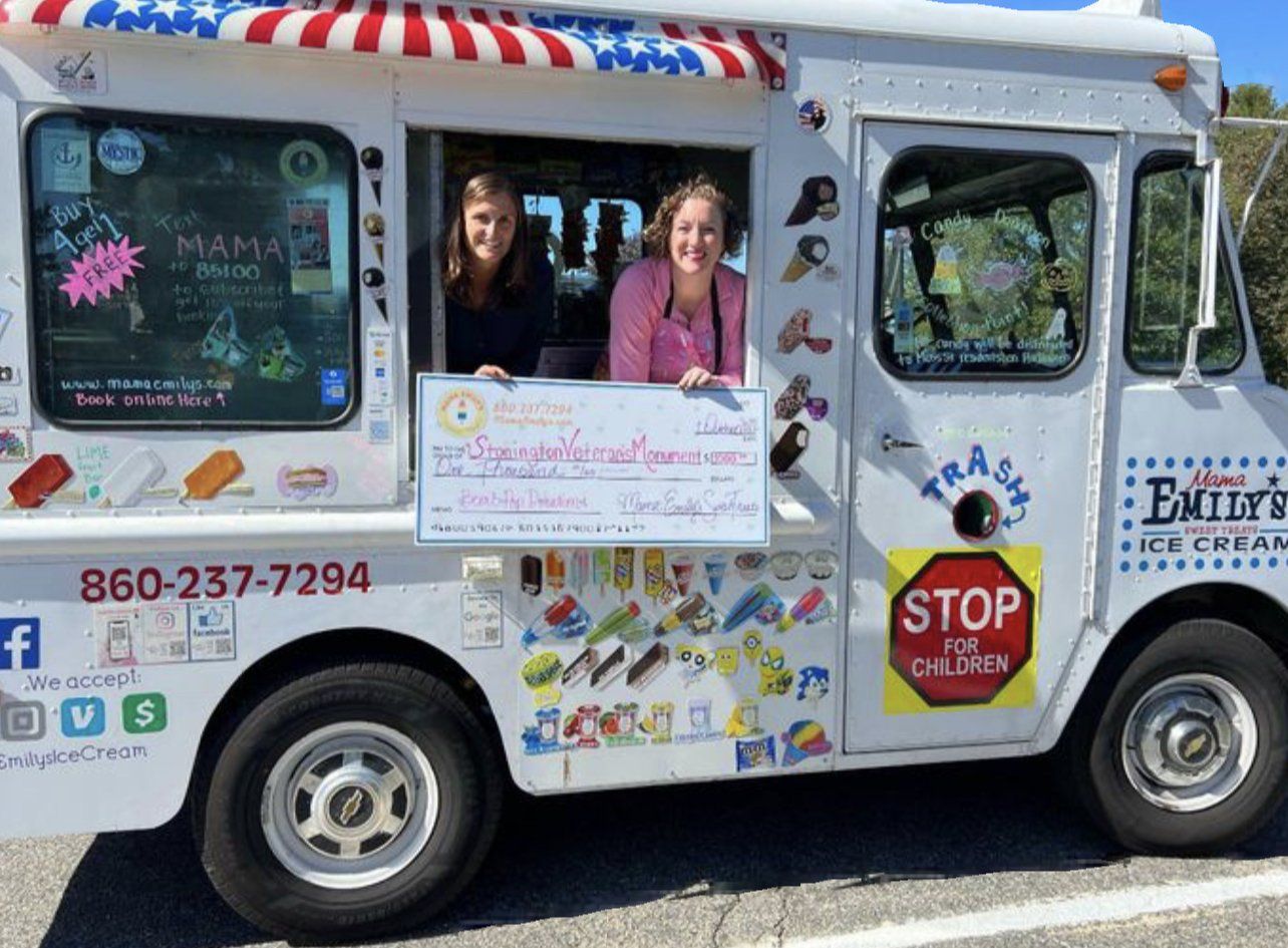 Supporting the Stonington Veteran's Monument with a donation 