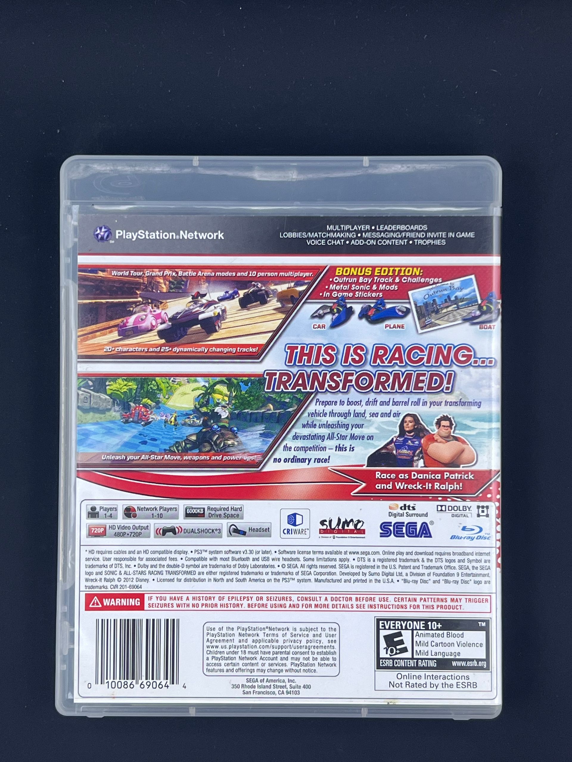 Sonic & All Star Racing Transformed