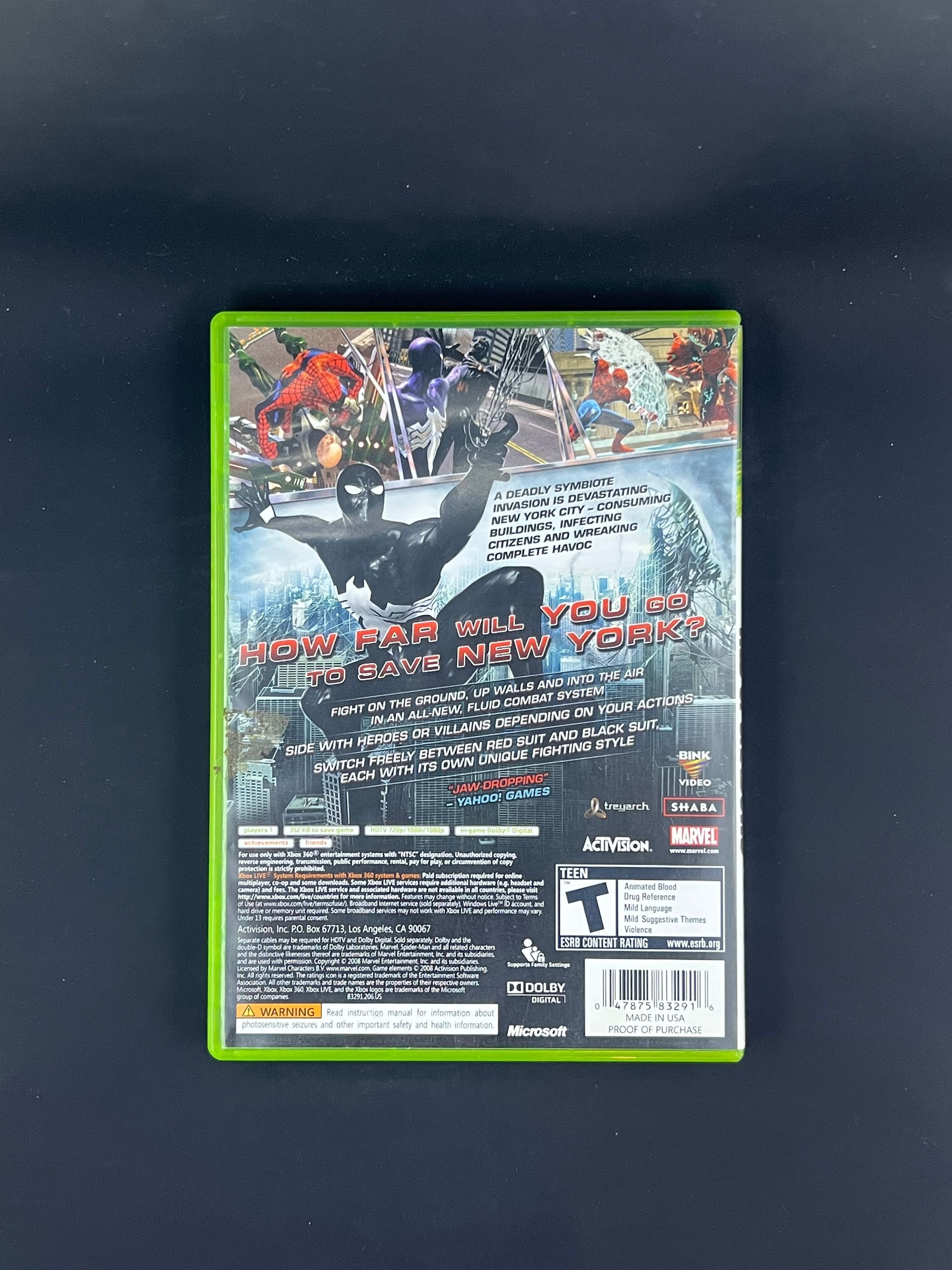 Spiderman Web of Shadows