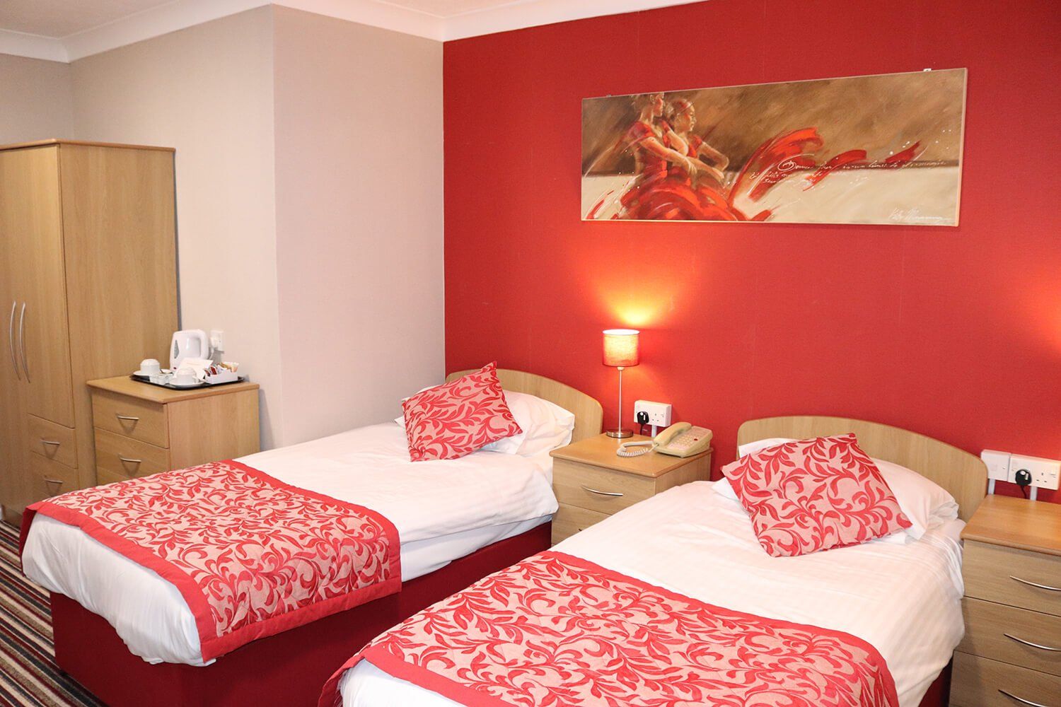 Twin Room at the Bournemouth Sands Hotel