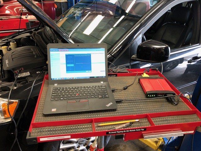 Vehicle Diagnostic Equipment Setup In Auto Repair Bay | Certified Automotive