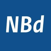 witte tekst op een blauwe achtergrond.