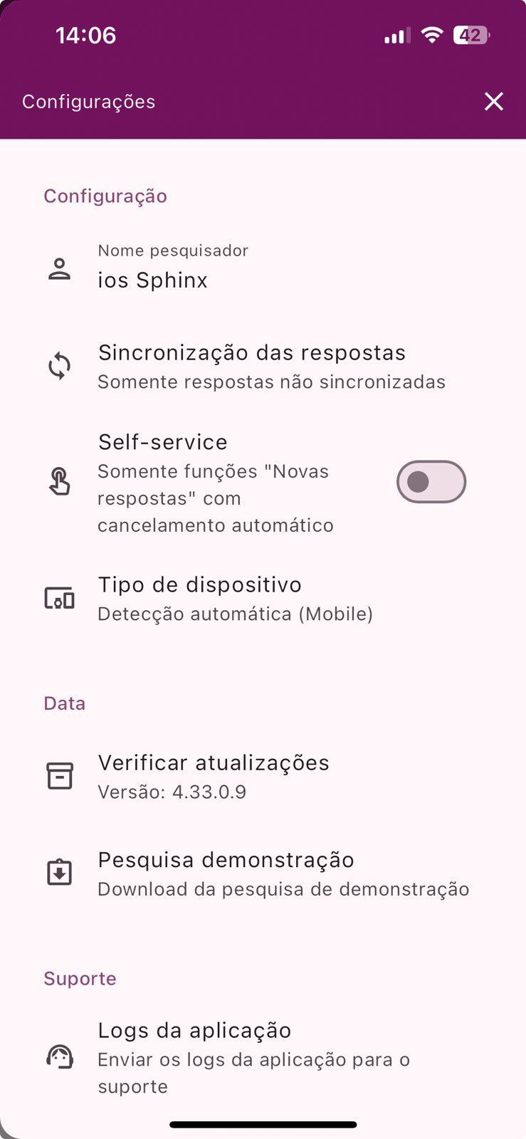 Configurações