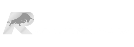 Gray bull inside the letter