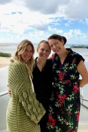 Noosa two ladies wedding on rooftop of Maroochydore hotel Noosa Wedding Celebrant