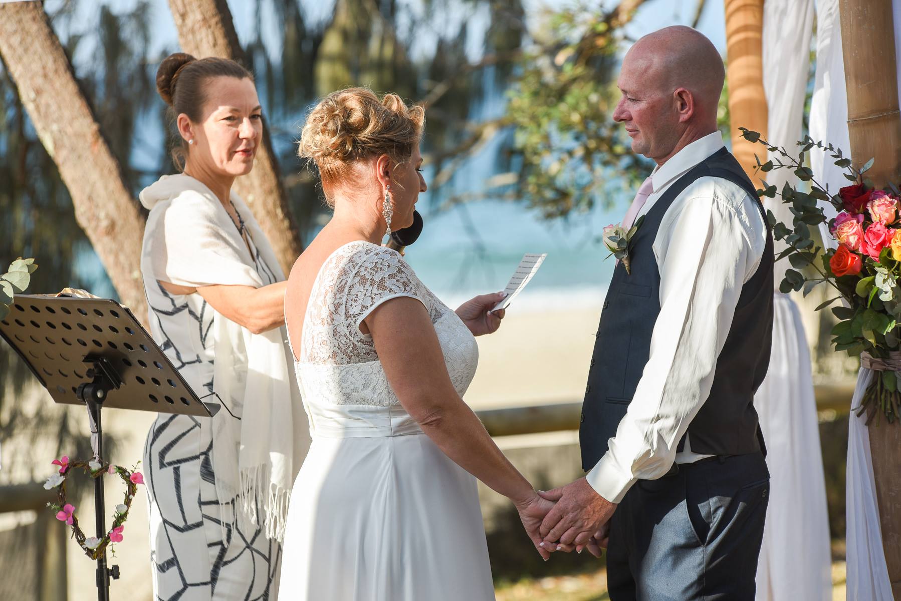 Elopement celebrant reviews Alexandra Headlands Noosa Wedding Celebrant