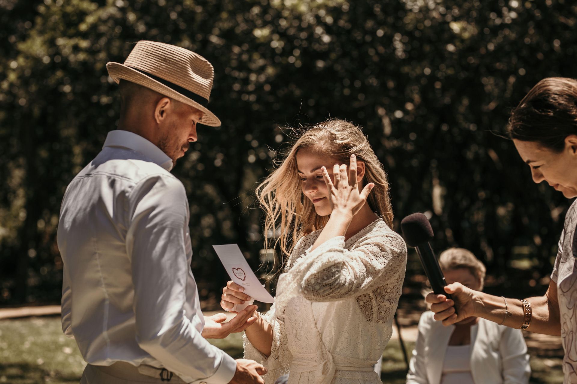 Wedding  ceremony at Hidden Grove Noosa Wedding Celebrant