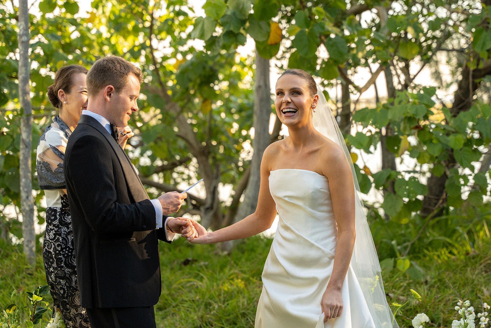 Couple marrying in Noosa Woods