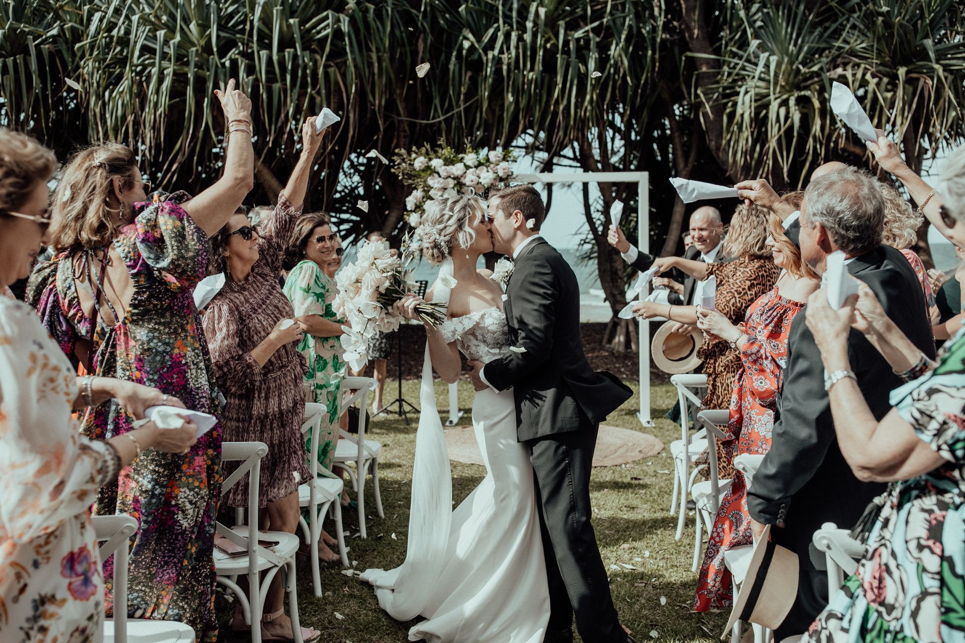 Beach wedding photography Noosa Waterfront Noosa Wedding Celebrant