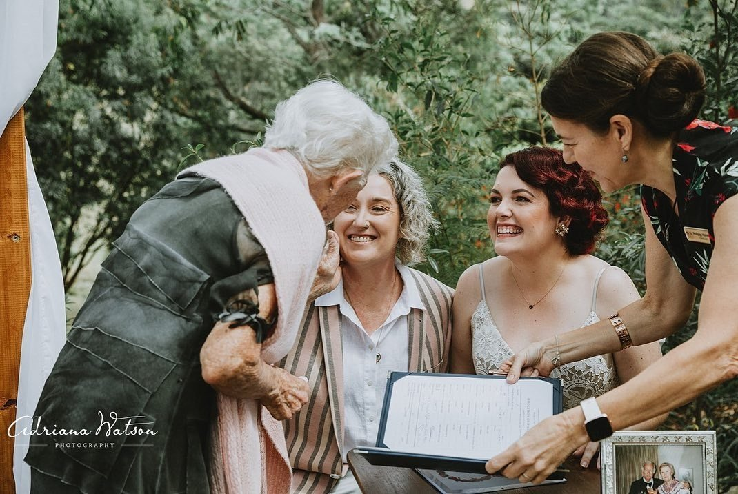 Marriage Certificate signing on the Sunshine Coast Noosa Wedding Celebrant