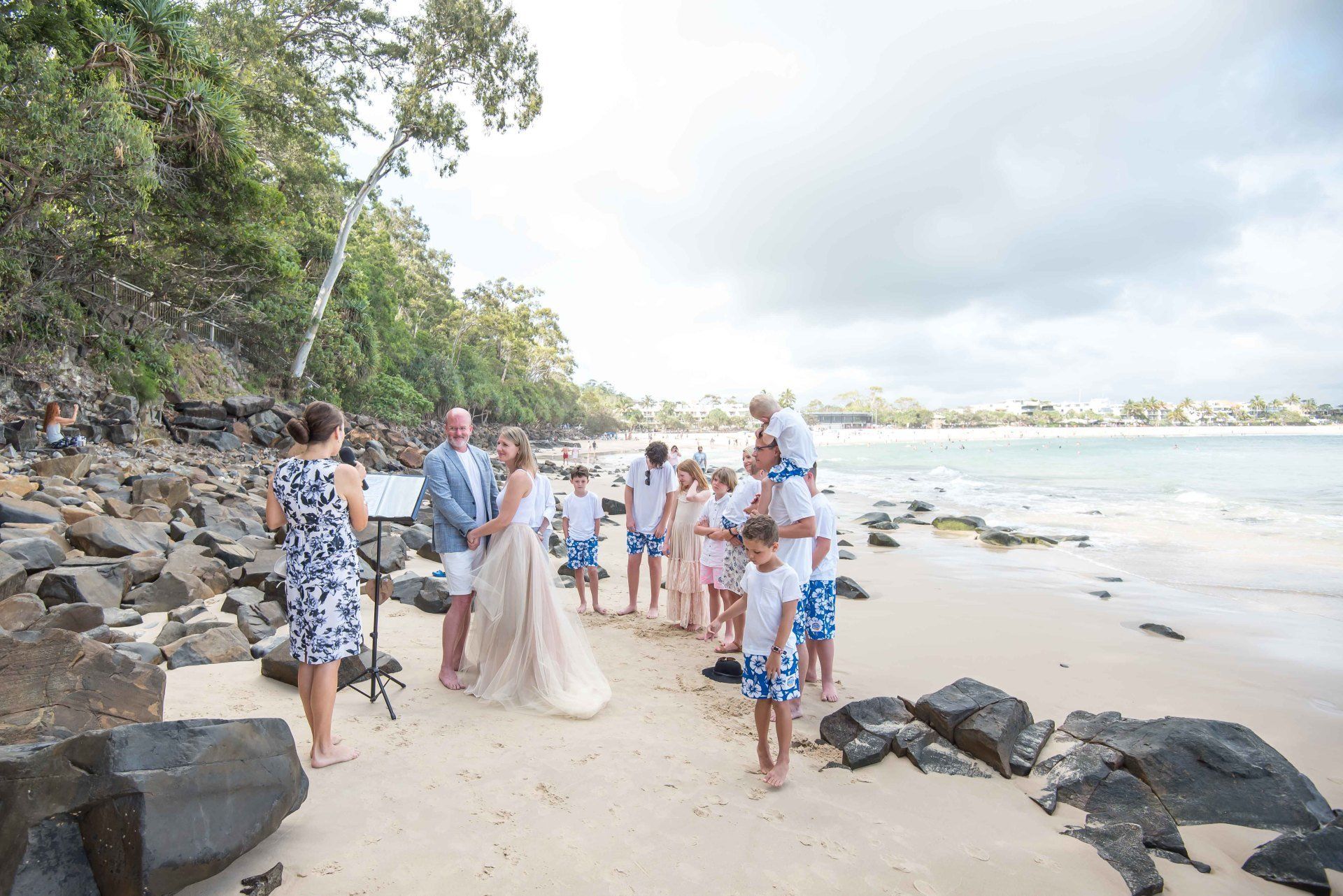 Lesbian wedding Sunrise beach Noosa Wedding Celebrant