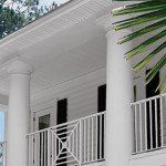 House with White  Rail — Governor John Sevier Knoxville, Tennessee — Goddard Continuous Guttering