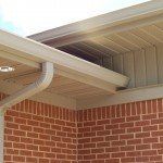 House with Brown Downspout — Governor John Sevier Knoxville, Tennessee — Goddard Continuous Guttering