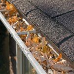 Gutter with Leaf — Governor John Sevier Knoxville, Tennessee — Goddard Continuous Guttering