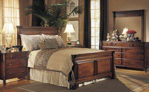 Durham Furniture dark wood bedroom set