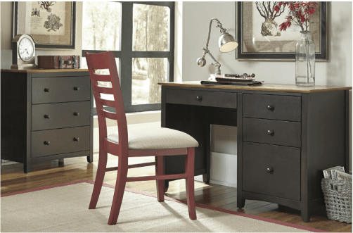 Select by John Tomas Furniture grey desk and matching dresser